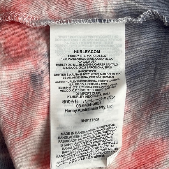 Hurley Tie Dye Crop Top l SIZE S - Picture 6 of 9